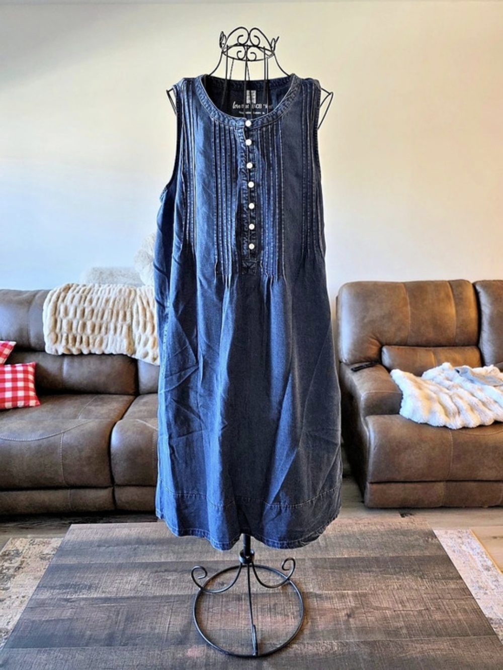 Columbia Love That TENCEL™ Feel Colwater Creek dress Pleated Maxi Dress in Blue